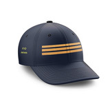 Customizable Name & Pilot Epaulette (3 Lines) Embroidered Hats