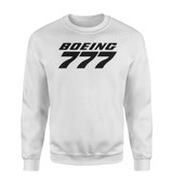 Boeing 777 & Text Designed Sweatshirts