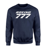 Boeing 777 & Text Designed Sweatshirts
