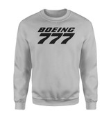 Boeing 777 & Text Designed Sweatshirts