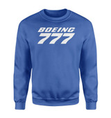 Boeing 777 & Text Designed Sweatshirts