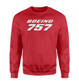 Boeing 757 & Text Designed Sweatshirts