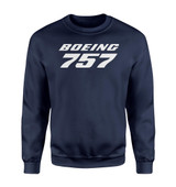 Boeing 757 & Text Designed Sweatshirts
