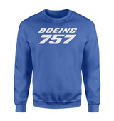 Boeing 757 & Text Designed Sweatshirts