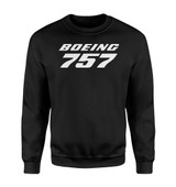 Boeing 757 & Text Designed Sweatshirts