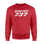 Boeing 737 & Text Designed Sweatshirts