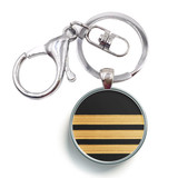 Pilot Epaullette (4,3,2 Lines) Designed Circle Key Chains