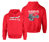 Airbus A350 & Trent XWB Engine Designed Double Side Hoodies