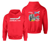Airbus A380 & GP7000 Engine Designed Double Side Hoodies
