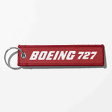 Boeing 727 & Text Designed Key Chains