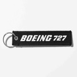 Boeing 727 & Text Designed Key Chains