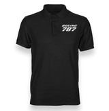 Boeing 787 & Text Designed Polo T-Shirts