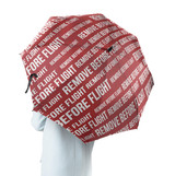 REMOVE BEFORE FLIGHT 3 Designed Umbrella