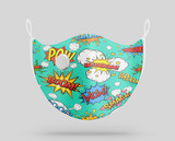 Mixed Comics Designed Face Masks
