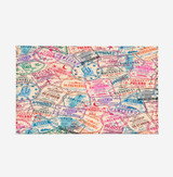 Passport Stamps Designed Door Mats