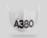 Airbus A380 Text Designed Face Masks