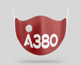 Airbus A380 Text Designed Face Masks