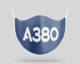 Airbus A380 Text Designed Face Masks