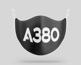 Airbus A380 Text Designed Face Masks