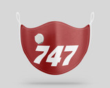 Boeing 747 Text Designed Face Masks