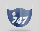 Boeing 747 Text Designed Face Masks