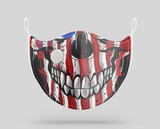 Colourful Skeleton Face Designed Face Masks
