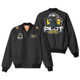 Pilot Bird Patch & Customizable Badge Designed 3D Bomber Jackets