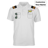 Customizable Pilot Uniform (Badge 4) Designed 3D Polo T-Shirts