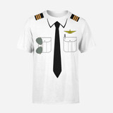 Customizable Pilot Uniform (Badge 3) Designed 3D T-Shirts