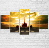 Ready for Departure Passanger Jet Printed Multiple Canvas Poster