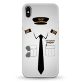 Pilot Uniform Designed (2,3,4 Lines - Customizable Name) iPhone Cases