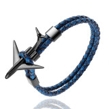 Super Cool Airplane Designed Leather Bracelets