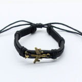 PU Leather Style Airplane Shape Bracelets