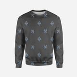 Nice Airplanes (Gray) Printed 3D Sweatshirts