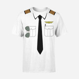 Customizable Pilot Uniform (Badge 2) Designed 3D T-Shirts