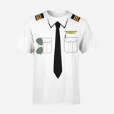 Customizable Pilot Uniform (Badge 2) Designed 3D T-Shirts
