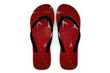 Travelling with Aircraft (Red) Designed Slippers (Flip Flops)
