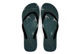 Travelling with Aircraft (Green) Designed Slippers (Flip Flops)