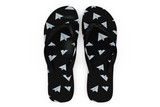 Paper Airplanes (Black) Designed Slippers (Flip Flops)