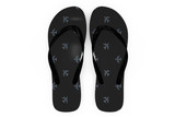 Nice Airplanes (Gray) Designed Slippers (Flip Flops)
