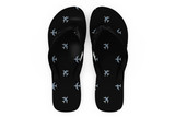 Nice Airplanes (Black) Designed Slippers (Flip Flops)
