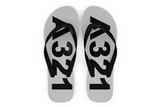 Airbus A321 Text Designed Slippers (Flip Flops)