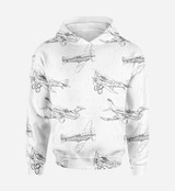 Super Aircrafts Printed 3D Hoodies