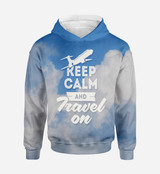 Keep Calm and Travel On Printed 3D Hoodies