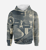 Airplanes Fuselage & Details Printed 3D Hoodies