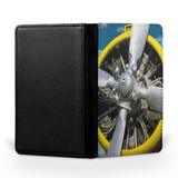 Double-Decker Airplane's Propeller Printed Passport & Travel Cases
