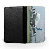 Departing Airbus A380 with Original Livery Printed Passport & Travel Cases