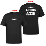 Airbus A330 & Plane Designed Double-Side T-Shirts