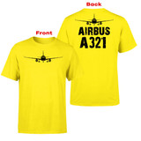 Airbus A321 & Plane Designed Double-Side T-Shirts