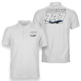 Super Boeing 737+Text Designed Double Side Polo T-Shirts